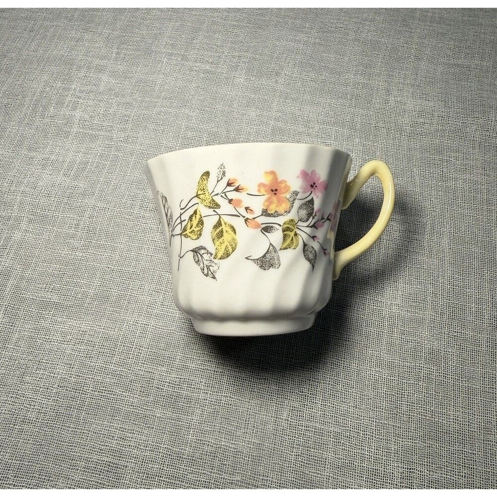 Vintage Floral Fine Bone China Teacup Royal Sutherland England